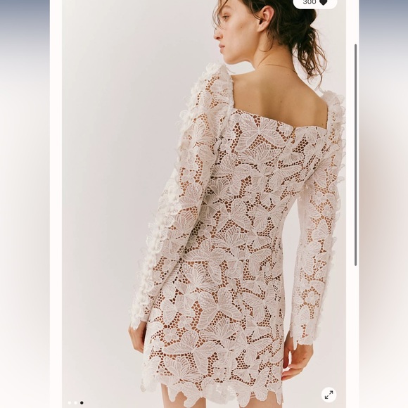 Free People Elliatt Verona Lace Embroidered Butterfly Mini Dress - Picture 3 of 8